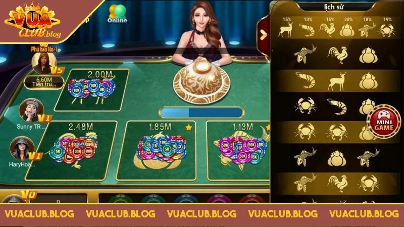 Bầu cua Vuaclub từ lâu đã trở thành một tựa game không thể thiếu