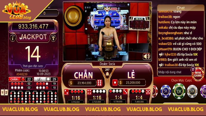 Tài xỉu livestream Vuaclub đã trở thành một game quen thuộc